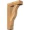 Ekena Millwork Funston Block Rough Sawn Bracket w/ Offset Brace, Western Red Cedar, 6"W x 18"D x 30"H BKT0604X18X30FST05RWR - alternate 1